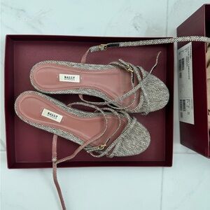 BALLY  Cream Sandals with Elegant Design size 40